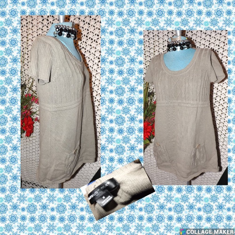 August Silk Gray Tone Sweater